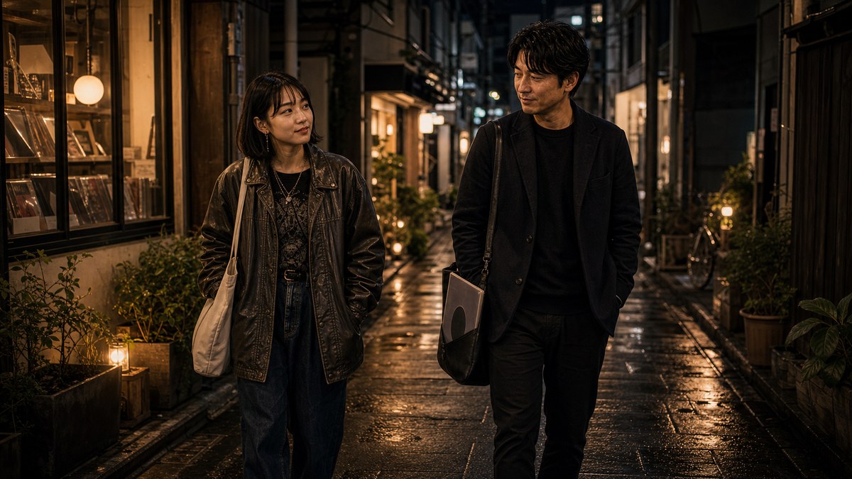 路地裏でいい雰囲気。押さずに、相手のペースでの要点を表す画像