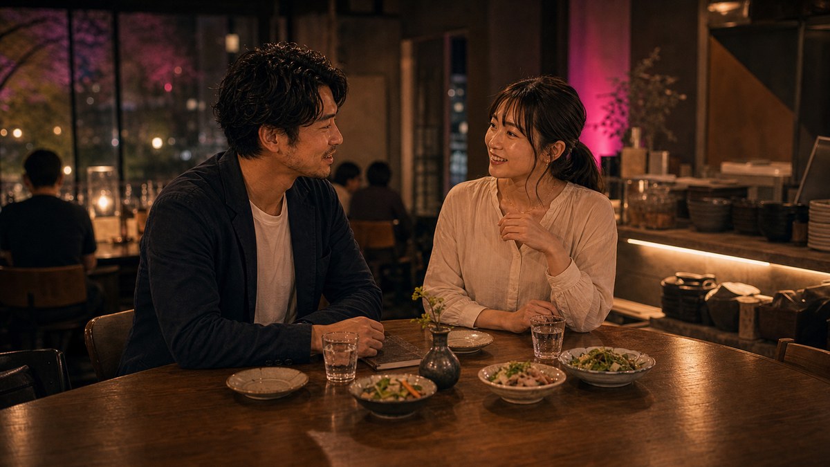 静かな店で、いい雰囲気になるまでの要点を表す画像