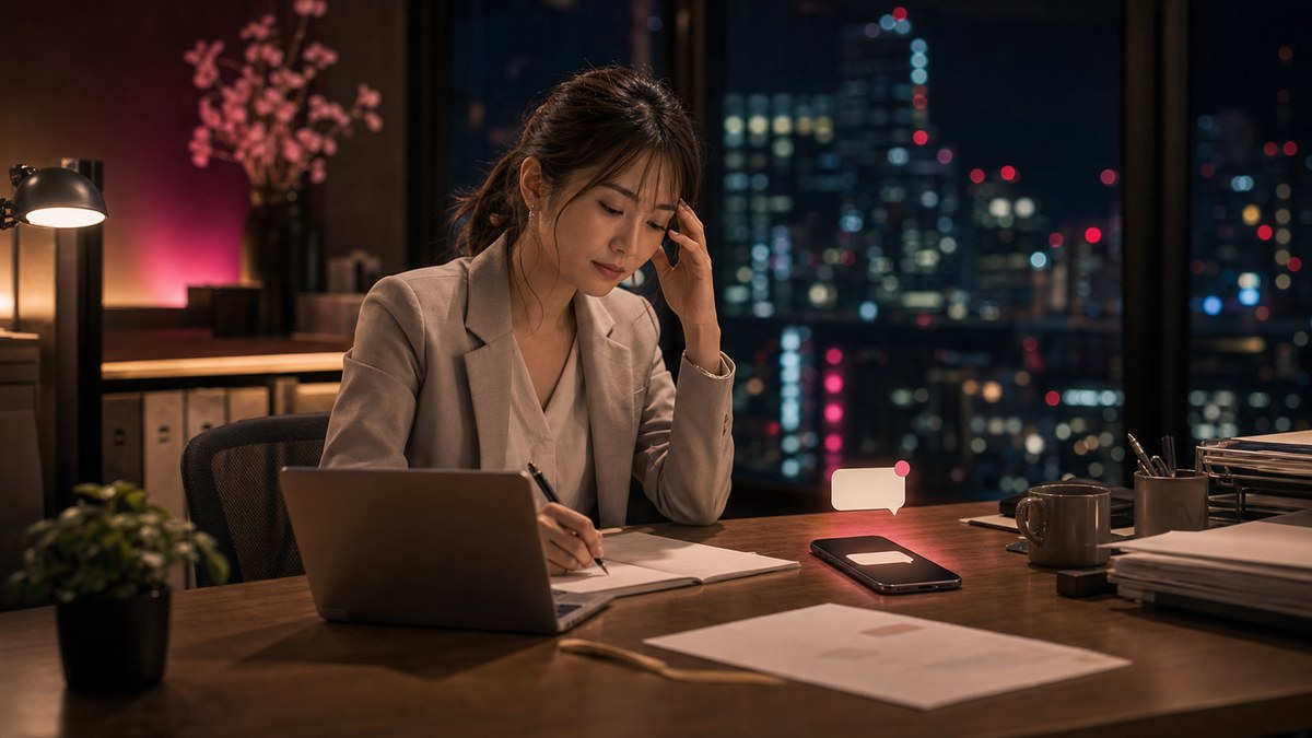 相手が忙しい時期の「繋ぎ方」の要点を表す画像