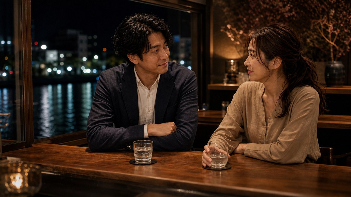 二軒目で、いい雰囲気に。静かな夜が合ってたの要点を表す画像