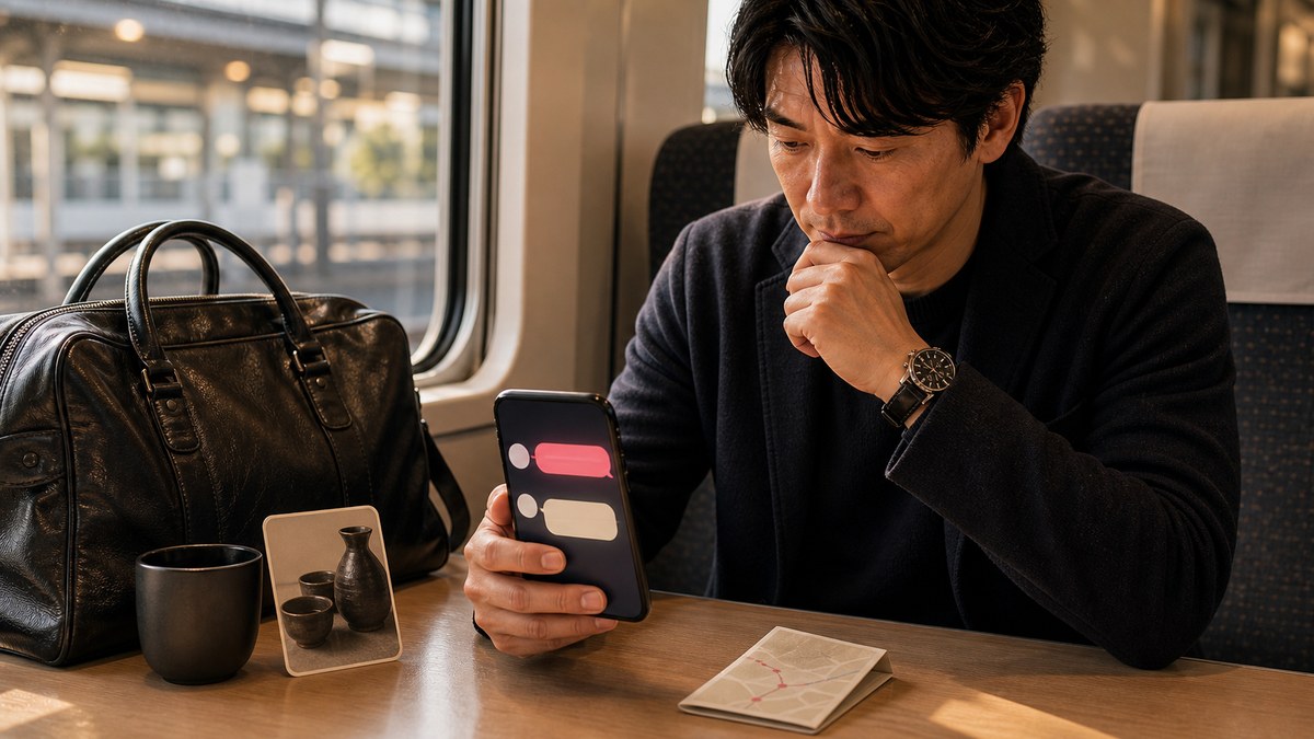 その後。仙台の子と、遠征のLINEのつなぎ方の要点を表す画像