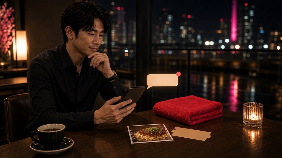 その後。流川の姉御と、遠征のLINEのつなぎ方の要点を表す画像