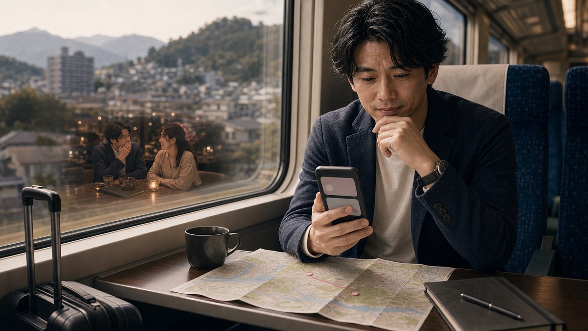 その後。出張先での出会い系は「役割」が違うって話の要点を表す画像
