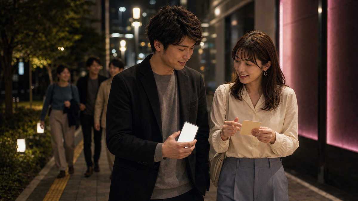 いい雰囲気で、その日のうちにの要点を表す画像