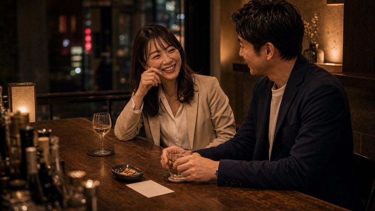 真面目の鎧の下にいた人と、いい雰囲気になった夜の要点を表す画像
