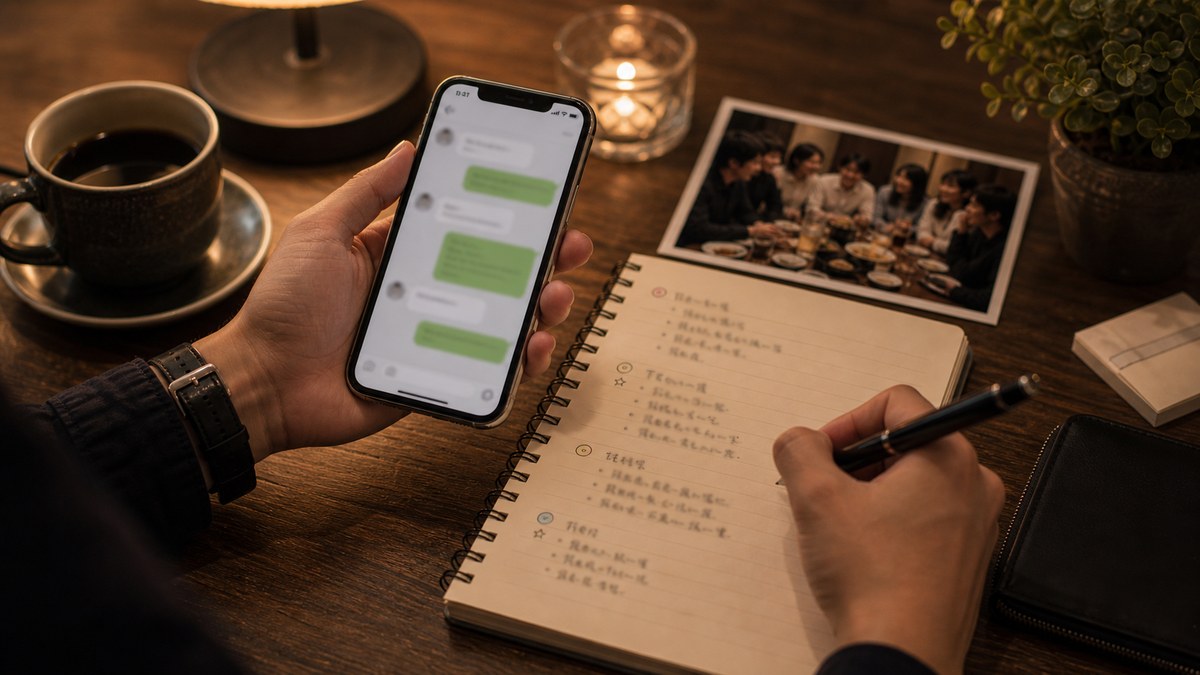 その後。LINEと、合コンの子を次につなげる動きの要点を表す画像