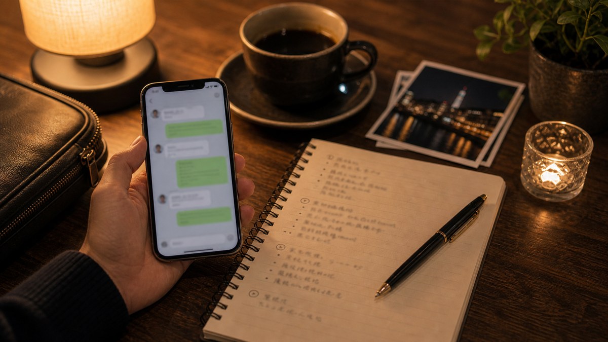 その後。LINEと、遠征先の子を次につなげるの要点を表す画像