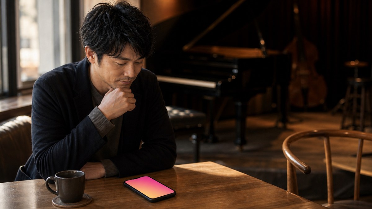 その後。生演奏の隣はめったに空かない。普段の数はアプリでの要点を表す画像