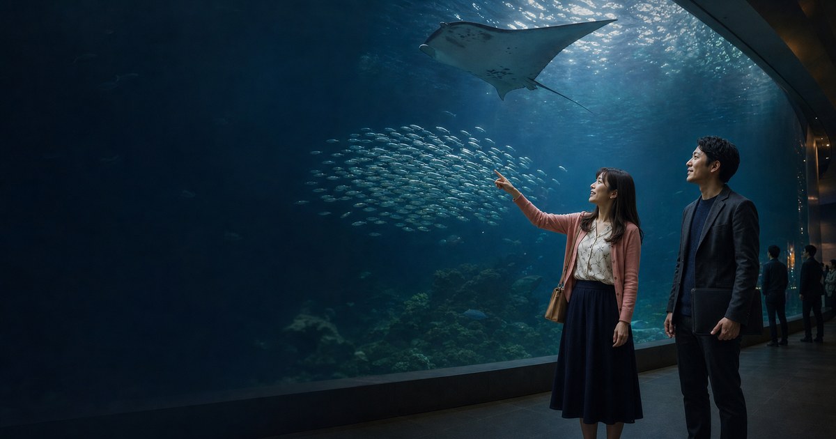 【体験談】大阪出張→マッチングアプリ→海遊館デート→居酒屋の黄金ルートでOLを即日お持ち帰りのアイキャッチ画像
