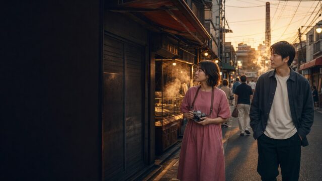 【タップル体験談】フィルムカメラが趣味の24歳と、夕方の下町をスナップ撮り歩きのアイキャッチ画像