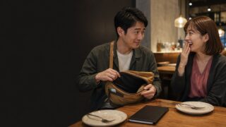 【初デートで財布忘れ】会計直前に気づいた夜、23歳に笑われて逆に距離が縮まったのアイキャッチ画像