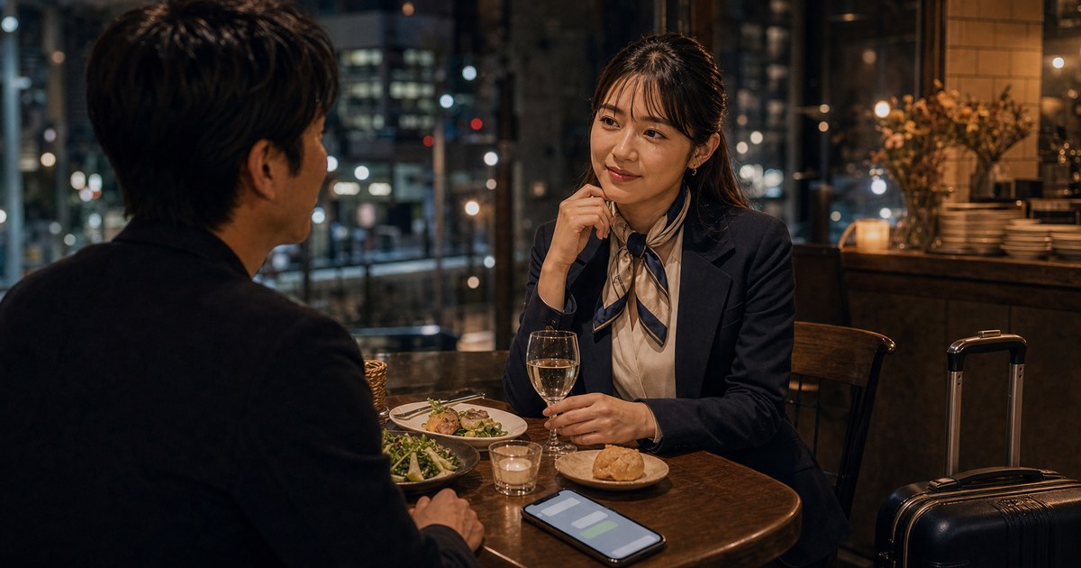客室乗務員の28歳と、フライト明けの短い時間で会った話