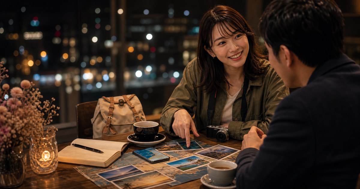 旅好きの26歳と、次の旅行先の話で意気投合した日