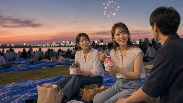 【花火大会の出会い】打ち上げ前の河川敷で隣のシートになった25歳のアイキャッチ画像