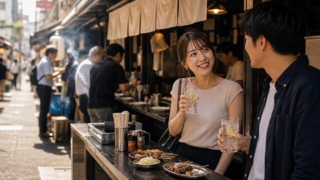 【赤羽ナンパ】昼から飲める千ベロの街で声かけ→27歳キョウカと立ち飲みのアイキャッチ画像
