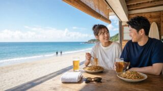 【海の家の出会い】真夏の昼、カウンターで隣になった25歳シオンのアイキャッチ画像