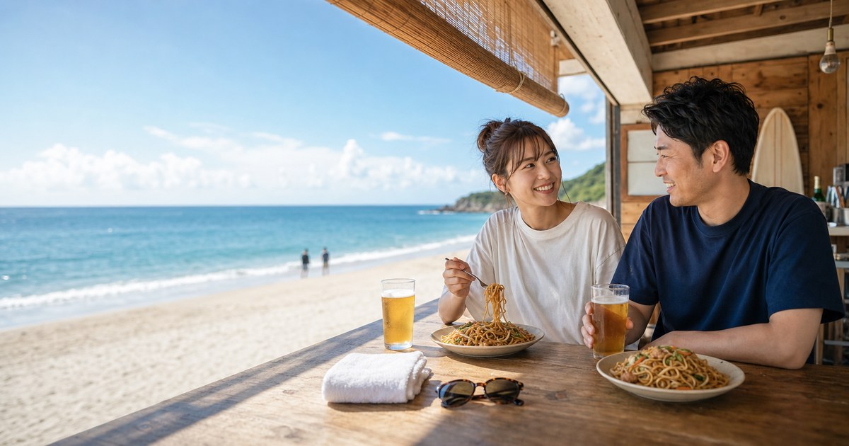 真夏の昼、カウンターで隣になった25歳シオン