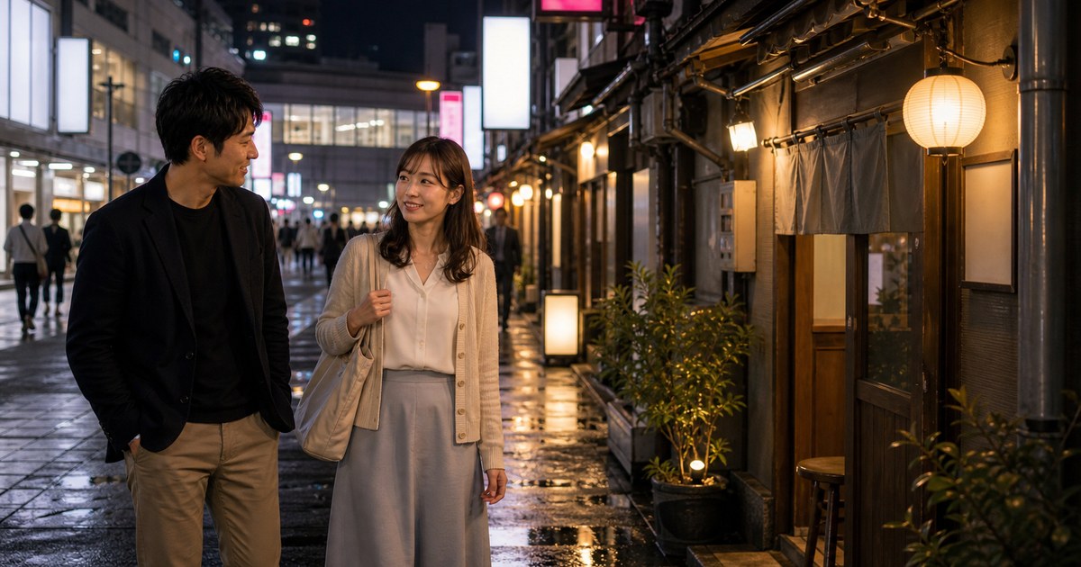 栄町の古い繁華街で声かけ→24歳・受付のアミと一杯