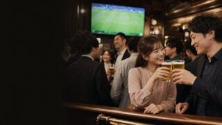 【英国パブの出会い】立ち飲みで観戦中の28歳と乾杯した夜のアイキャッチ画像