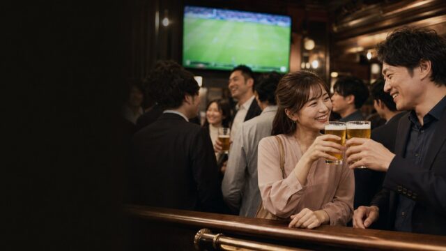 【英国パブの出会い】立ち飲みで観戦中の28歳と乾杯した夜のアイキャッチ画像