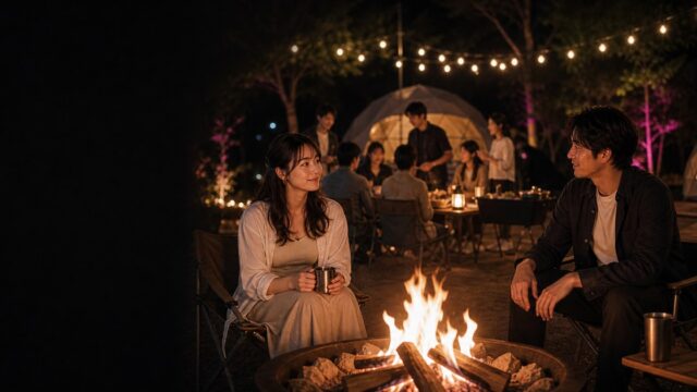 【グランピングの出会い】夏の焚き火で隣になった26歳アパレル広報のアイキャッチ画像