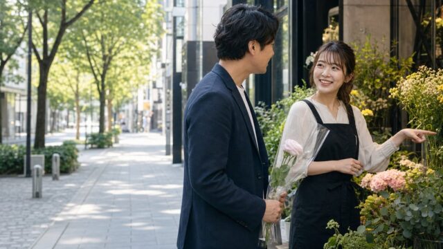 【タップル体験談】花屋の25歳と季節の花の話で和んだ昼デートのアイキャッチ画像