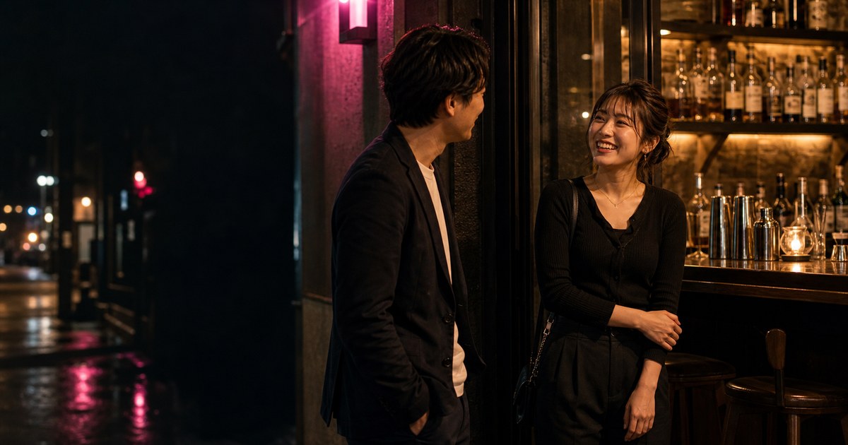 バーテンダー26歳と店の外で会ったら別人だった夜