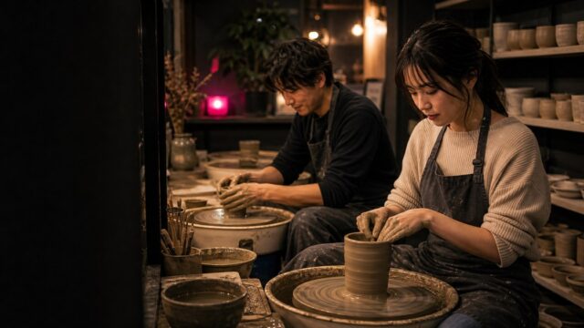 【陶芸教室の出会い】隣の轆轤の27歳と土をいじりながら縮まった話のアイキャッチ画像