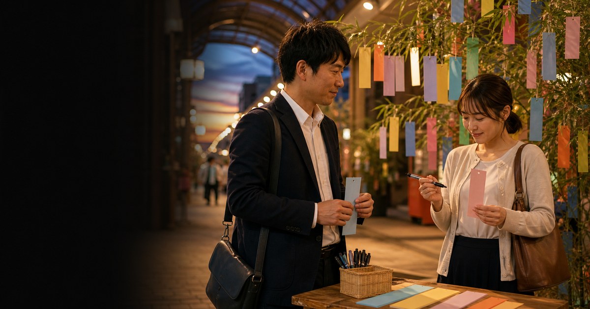 短冊の前で笑い合った25歳と、願い事は言わない夜