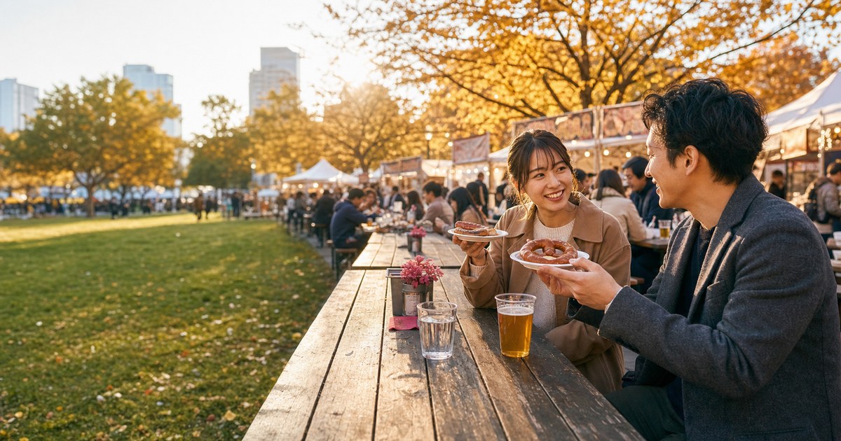 公園のオクトーバーフェストで相席になった26歳