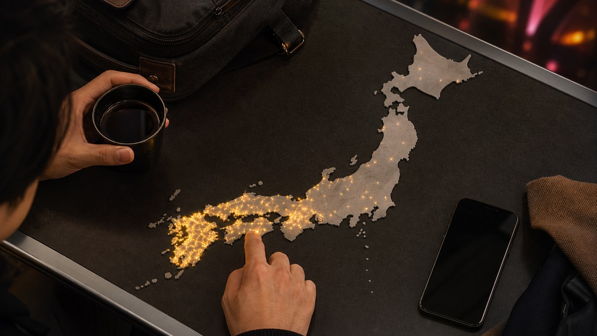 西日本と九州に光が集中する日本地図―Jメールの地域的な強み