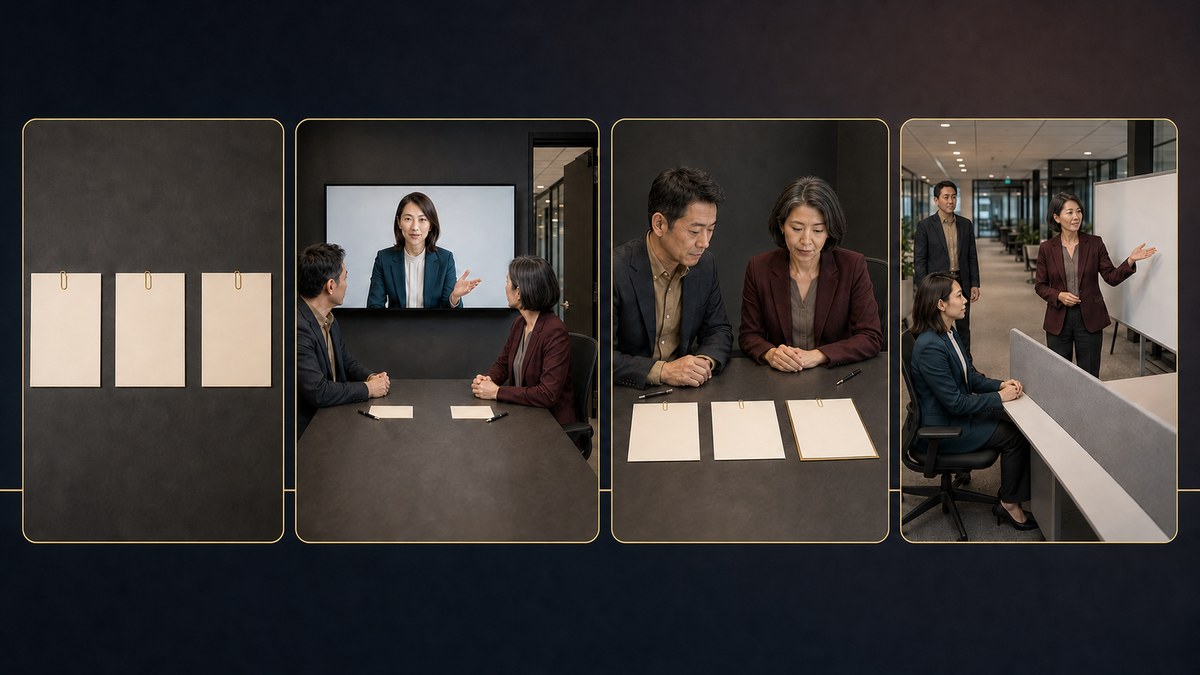 派遣で入社してきた熟女に一目惚れした話の要点を表す画像