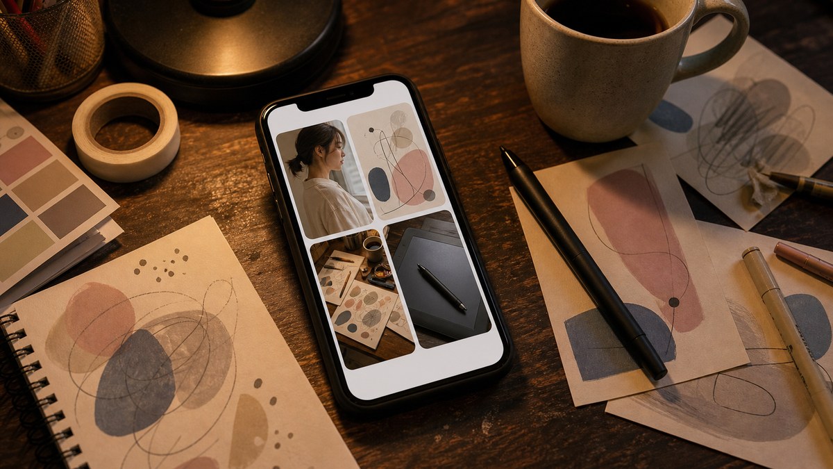 プロフが「作品っぽいけど本人が写ってない」やつだったの要点を表す画像