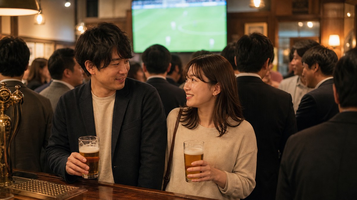 立ち飲みの英国パブは「肩が物理的に近い」店の要点を表す画像