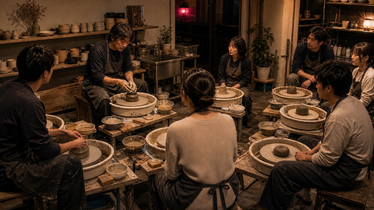 社会人の陶芸教室って、どんな感じで進むのの要点を表す画像