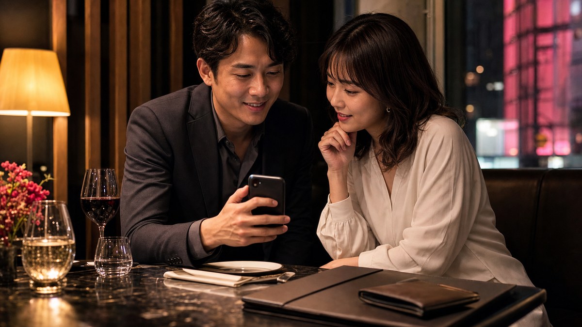 スマホで日程を決める30代男女と財布。patersは話が早いが料金は高め