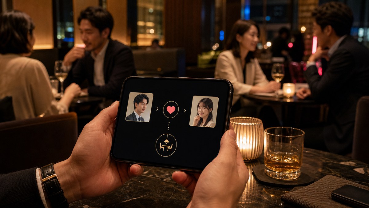 大人の会員プロフィールからマッチ・食事へ進むpatersの仕組み