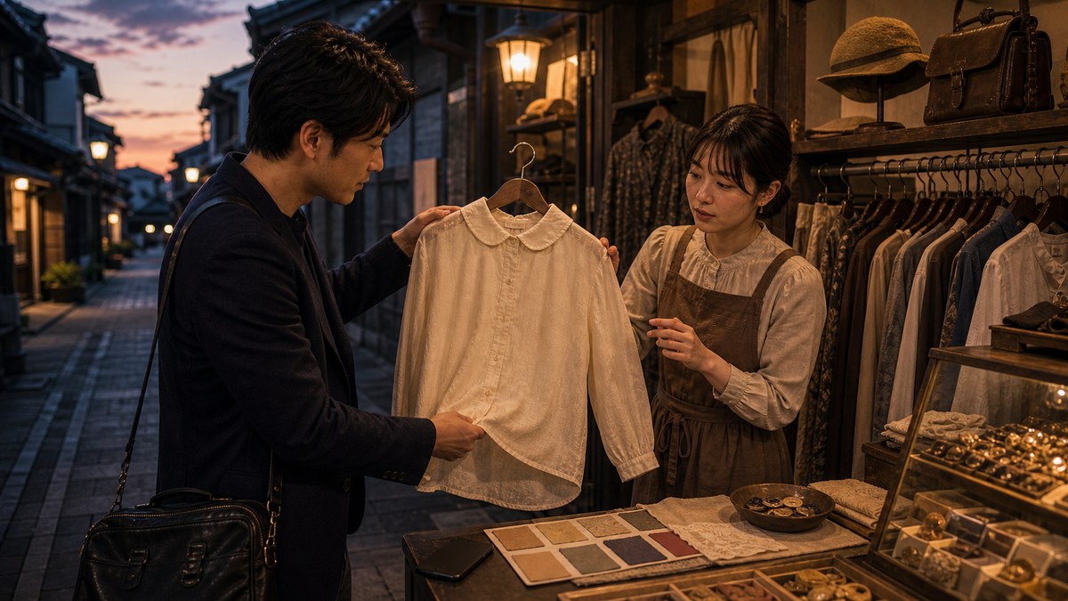 夕方、観光客が引いた裏通りに入るの要点を表す画像