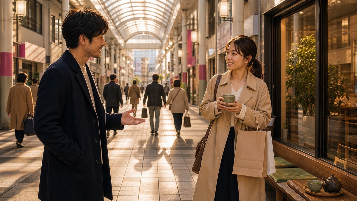 呉服町通りは、明るいうちに歩いて街に体を慣らすの要点を表す画像