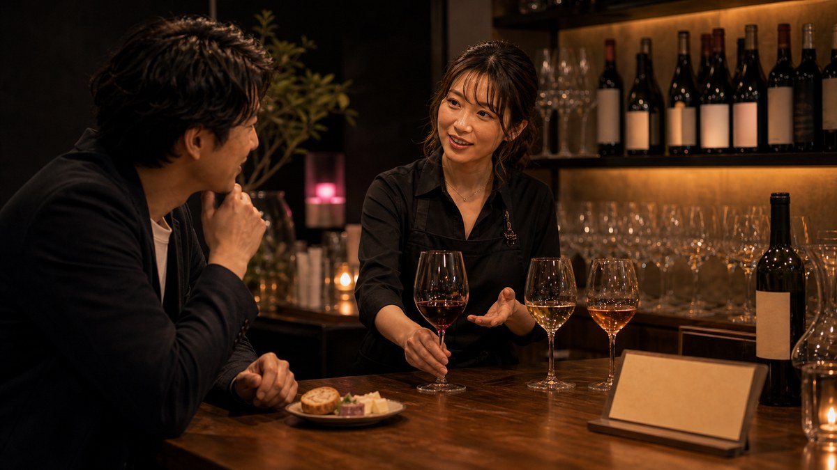 「ソムリエって、お酒を売る仕事じゃないんですよ」の要点を表す画像