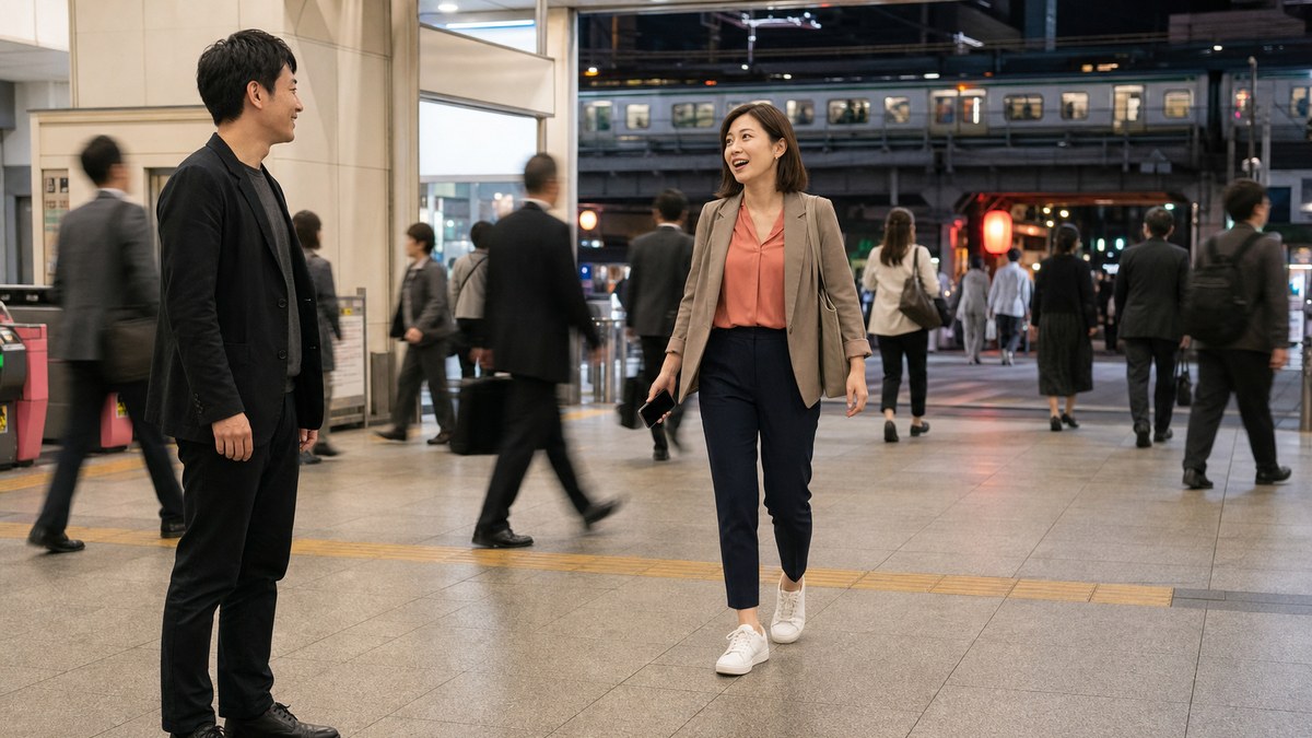 22時の中野駅前。ほんとに声で見つかったの要点を表す画像