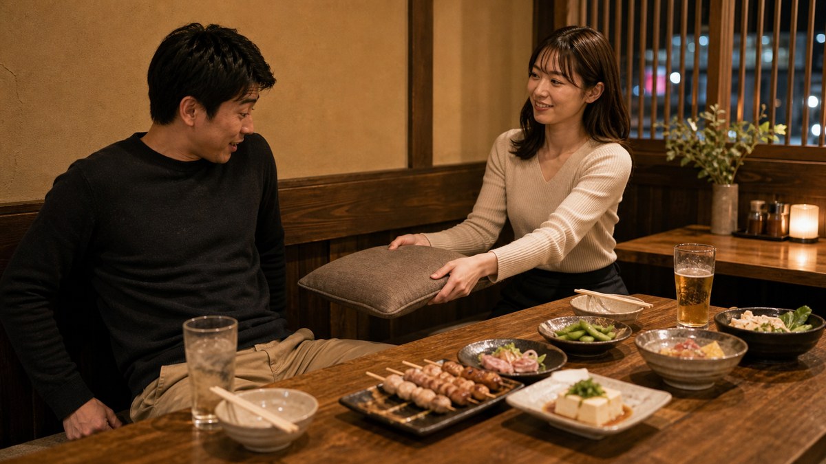 会って5秒、座った瞬間に座り方を直されたの要点を表す画像