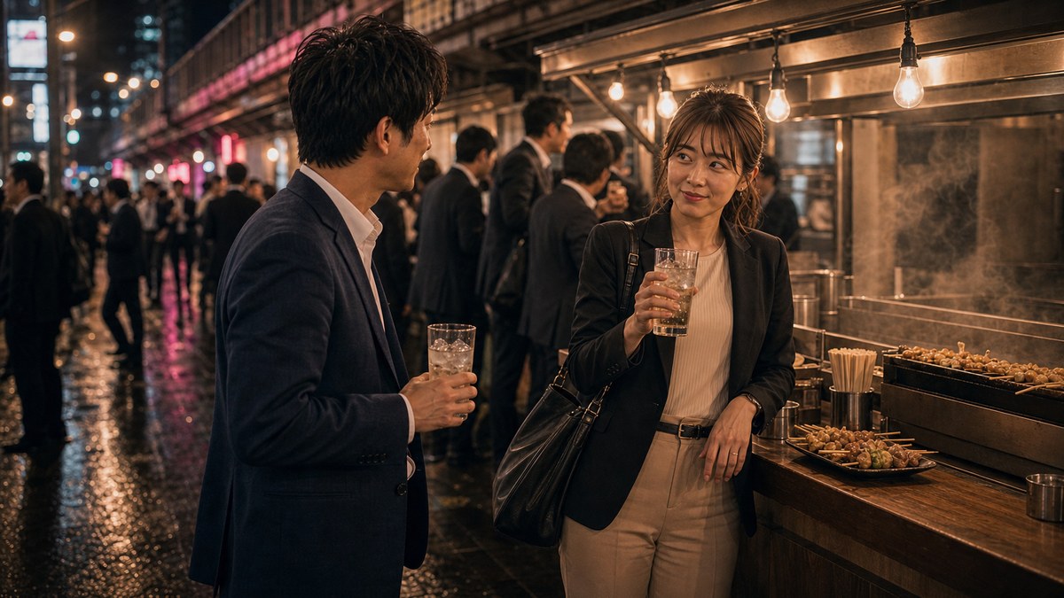 ガード下の立ち飲みで、証券OLにいきなり見透かされるの要点を表す画像