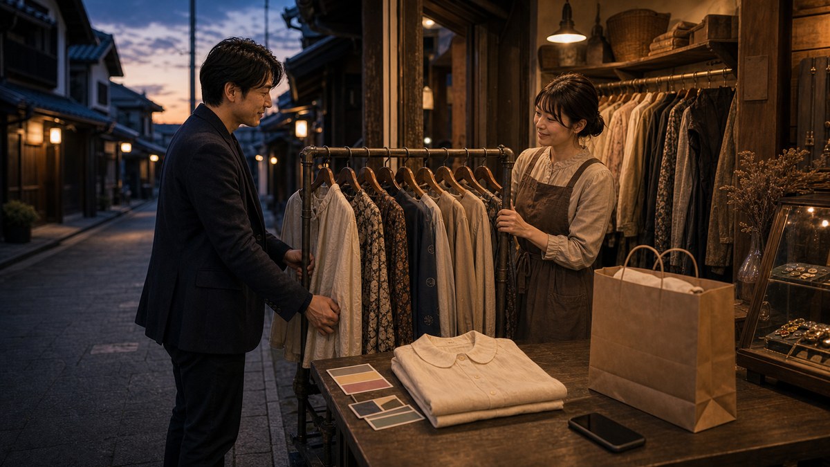 店を閉めるまで、古着の話を聞いていたの要点を表す画像