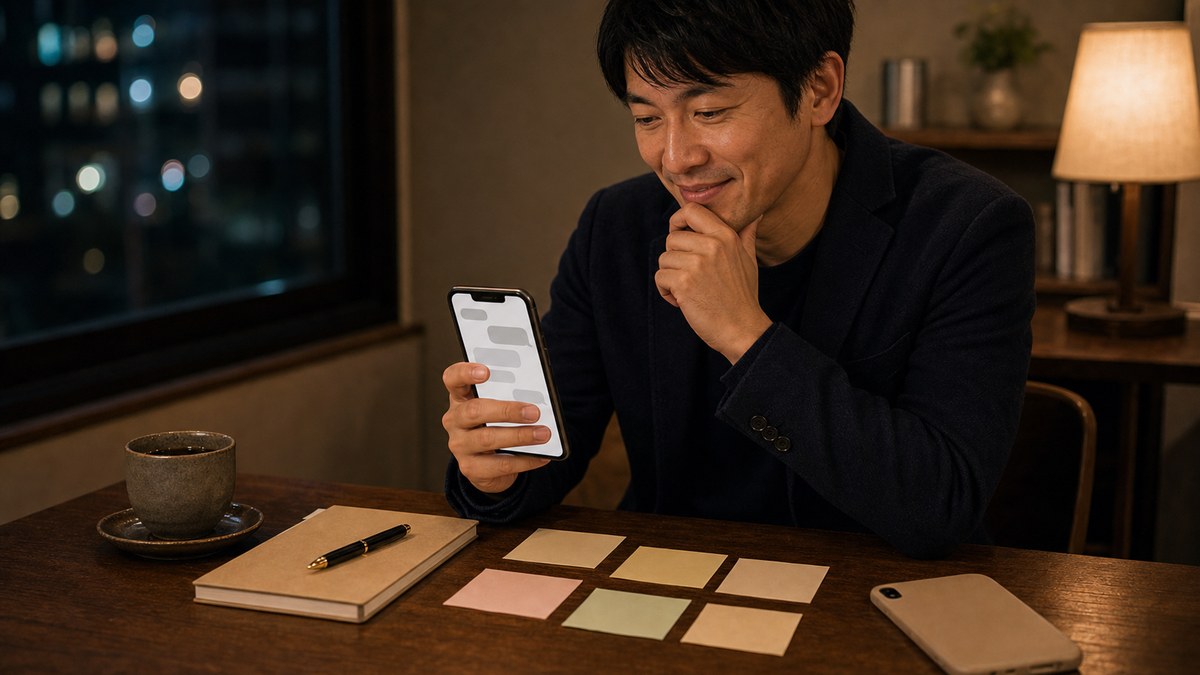 メッセの時点で、もう先生に話を引き出されてたの要点を表す画像
