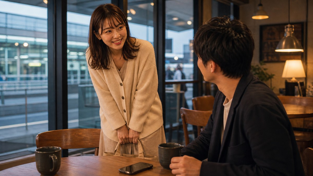 来た瞬間の接客スマイルが完璧すぎたの要点を表す画像