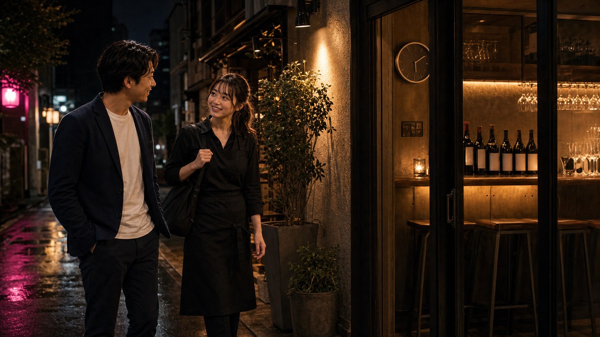 会えたのは、向こうの遅番明けの「夜スタート」の要点を表す画像