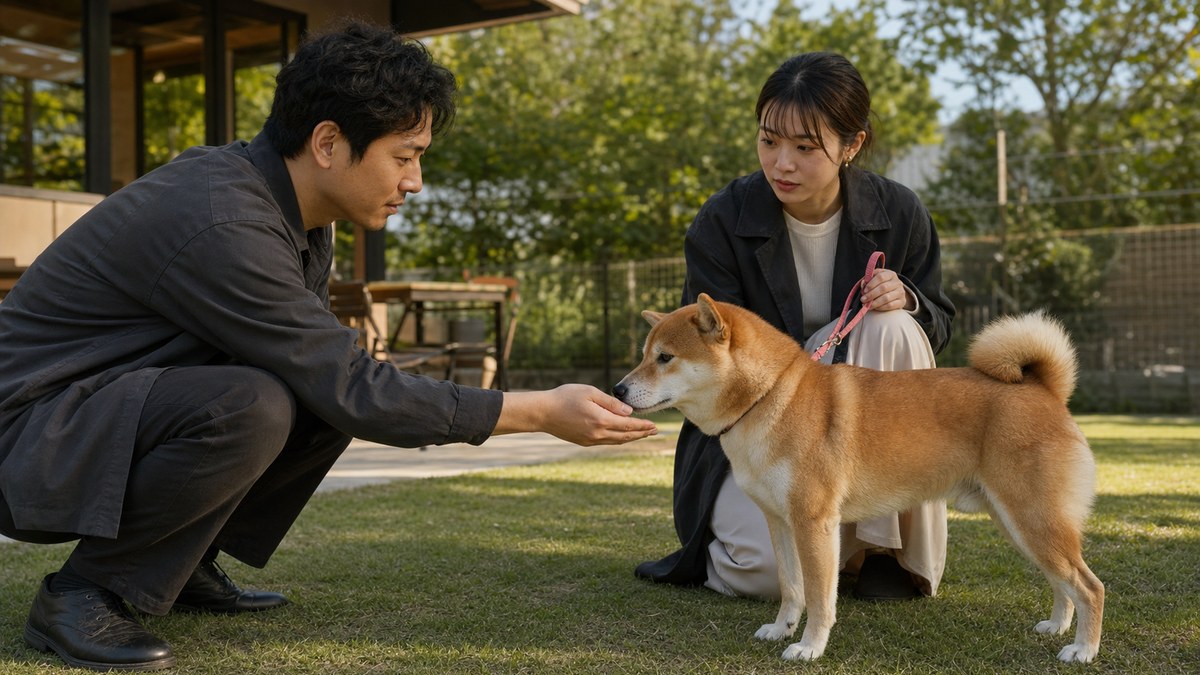 到着して三分で、柴犬の審査が始まったの要点を表す画像