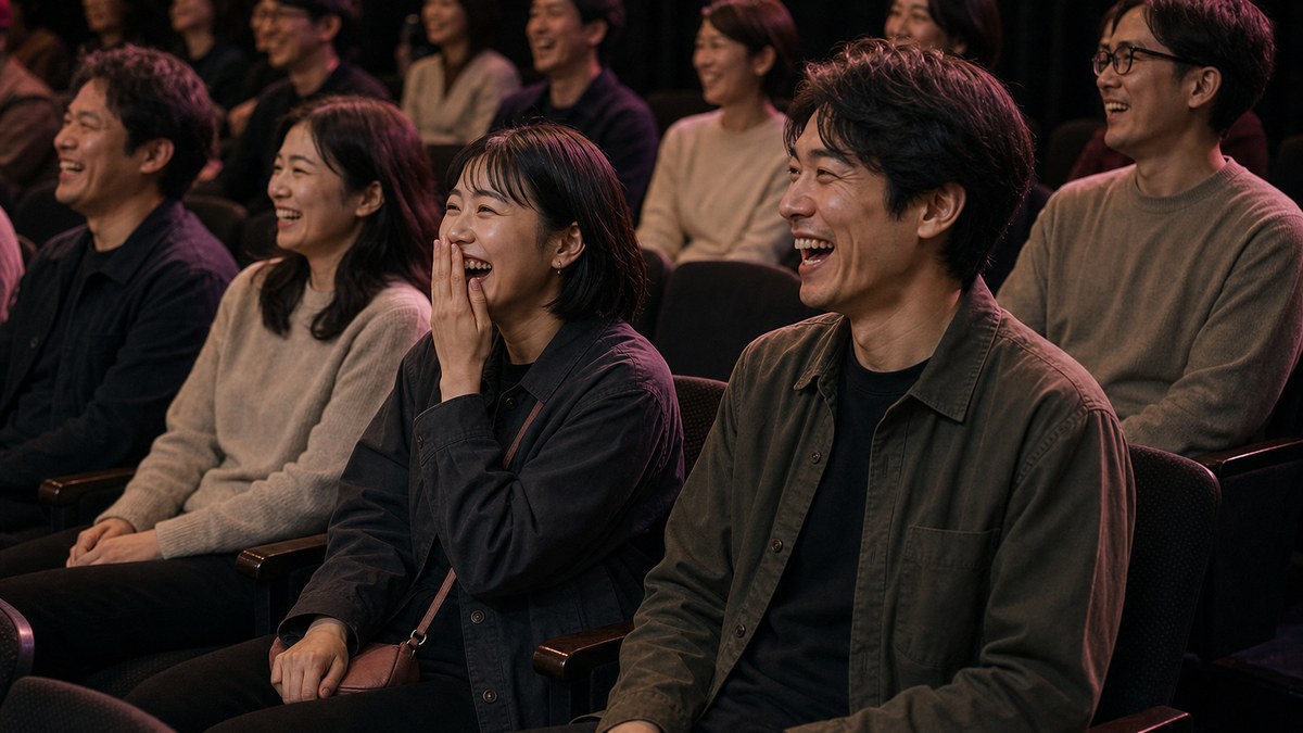 ライブ当日、隣の席で笑うテンポが完全に同じの要点を表す画像