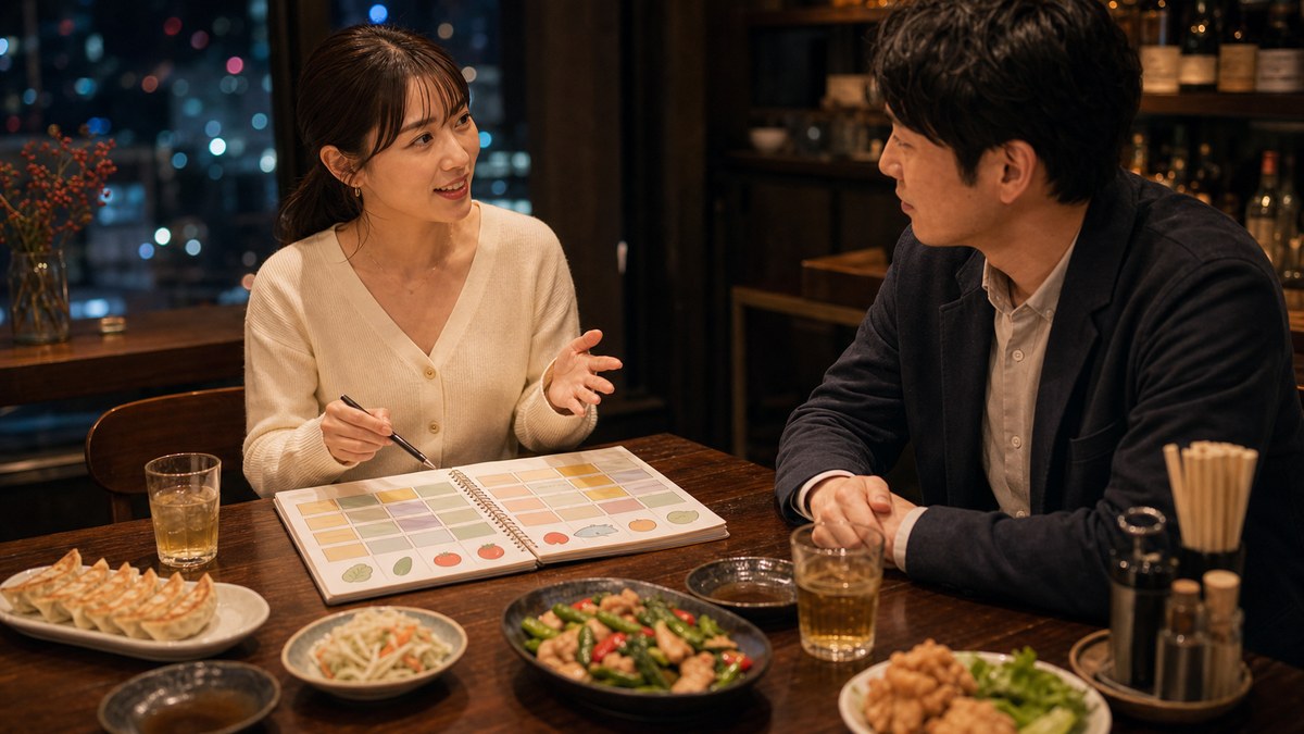 仕事の話を振ったら、500人分の食を背負ってる子だったの要点を表す画像